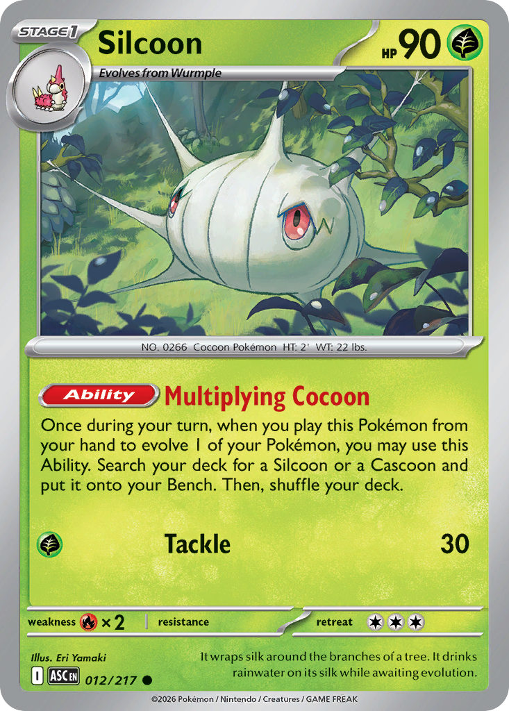 012 Silcoon - Ascended Heroes | Pokémon TCG