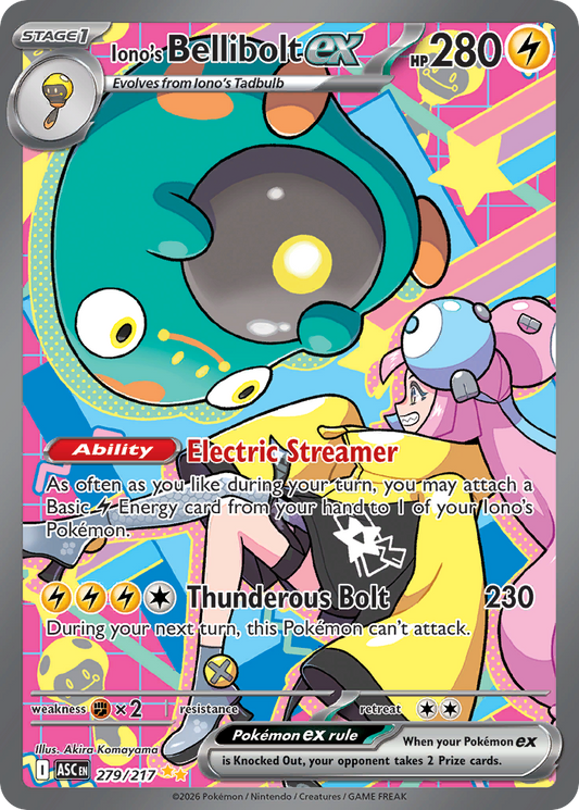 279 Iono's Bellibolt Ex - Ascended Heroes | Pokémon TCG