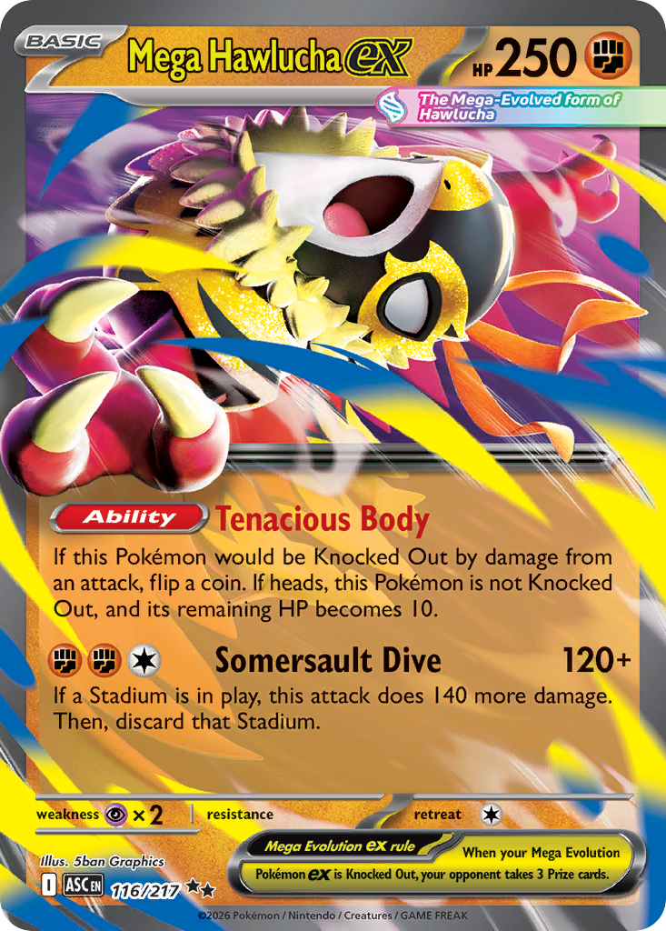 116 Mega Hawlucha Ex - Ascended Heroes | Pokémon TCG