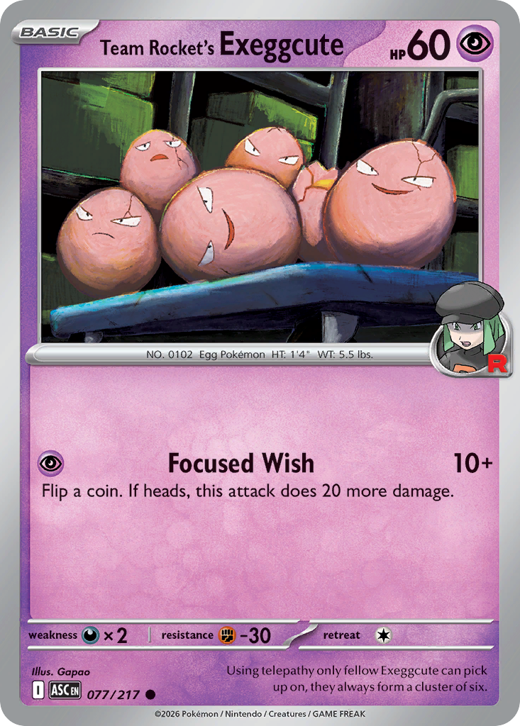 077 Team Rocket's Exeggcute - Ascended Heroes | Pokémon TCG