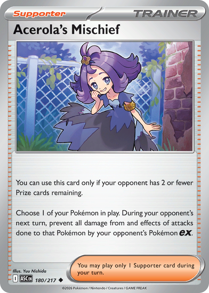 180 Acerola's Mischief - Ascended Heroes | Pokémon TCG