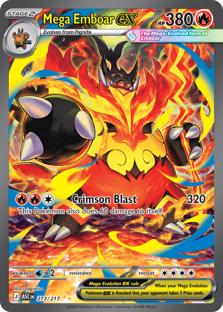 273 Mega Emboar ex - Ascended Heroes | Pokémon TCG