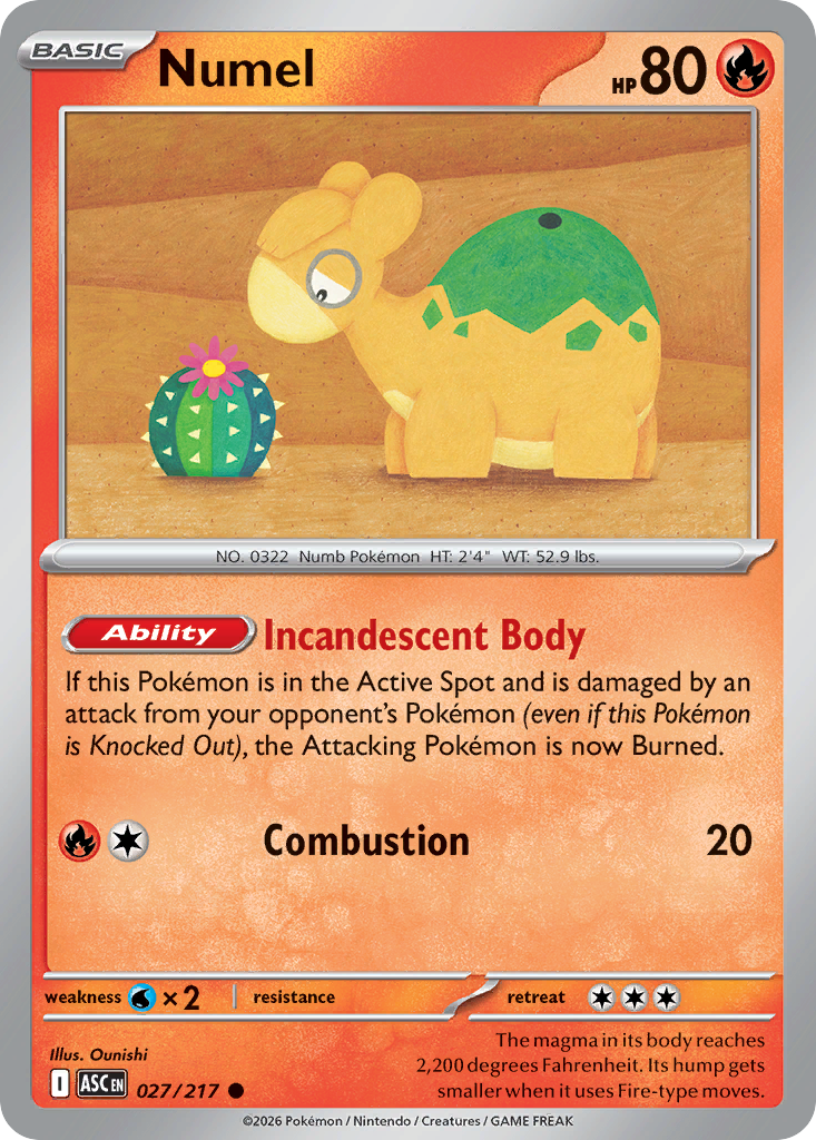 027 Numel - Ascended Heroes | Pokémon TCG