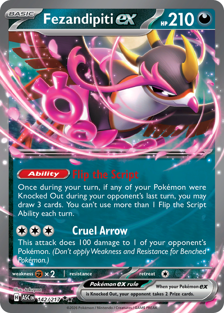 142 Fezandipiti Ex - Ascended Heroes | Pokémon TCG