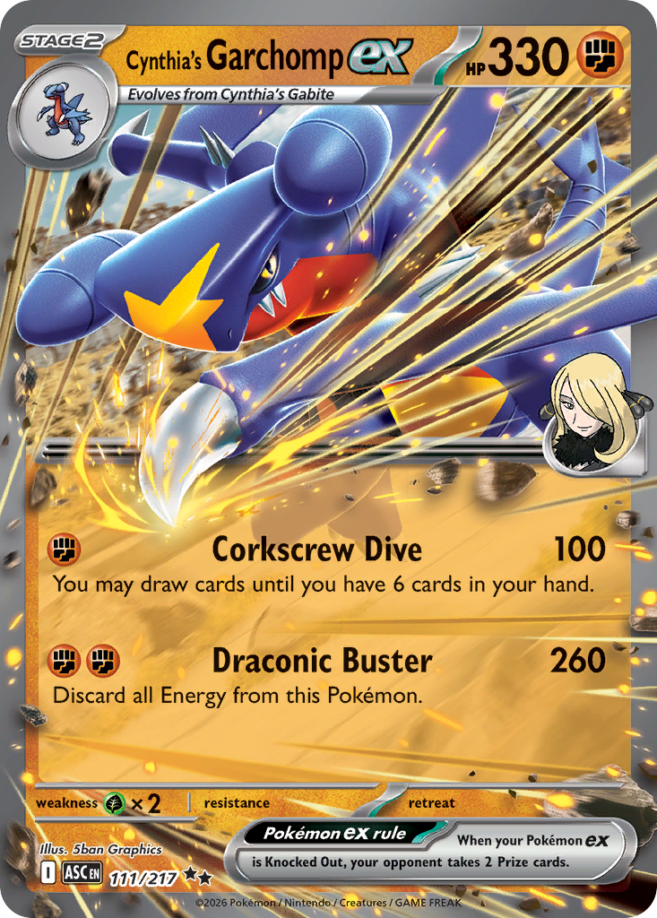 111 Cynthia's Garchomp ex - Ascended Heroes | Pokémon TCG