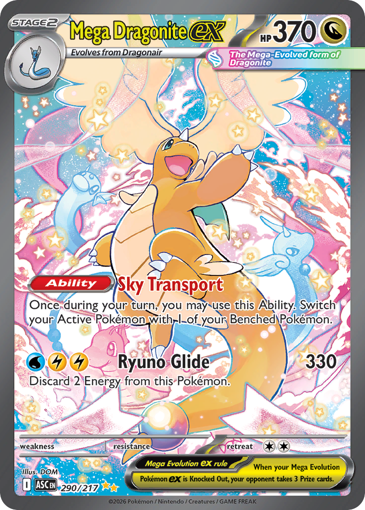 290 Mega Dragonite ex - Ascended Heroes | Pokémon TCG