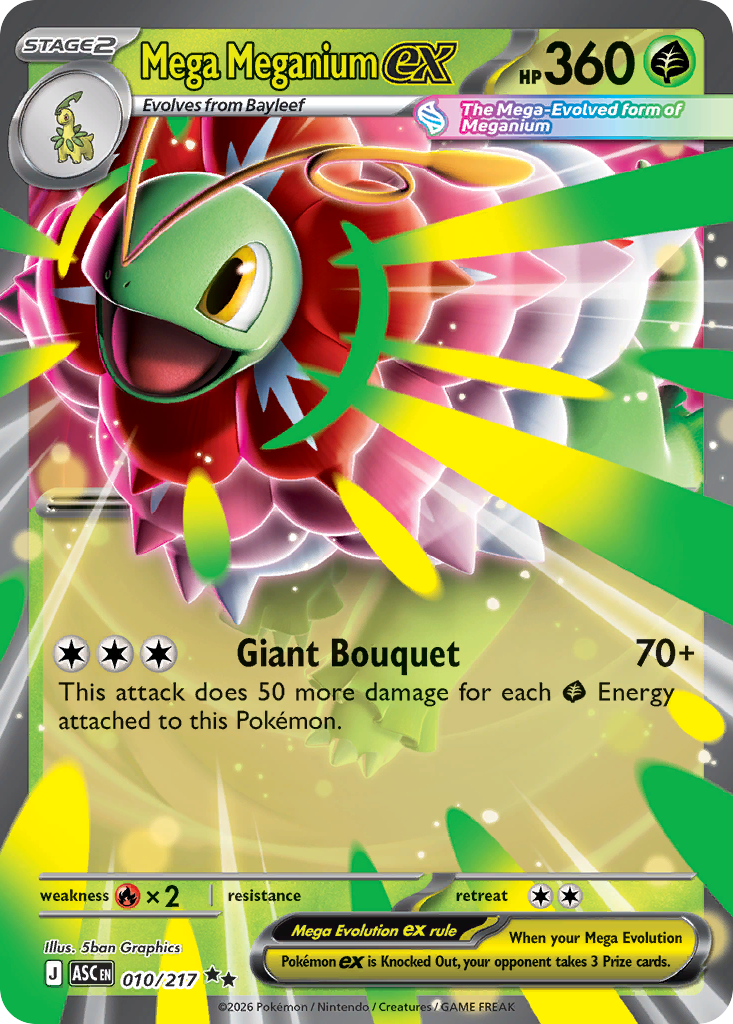 010 Mega Meganium ex - Ascended Heroes | Pokémon TCG