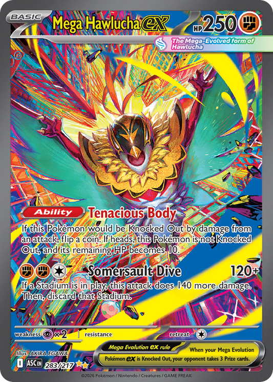 283 Mega Hawlucha ex - Ascended Heroes | Pokémon TCG