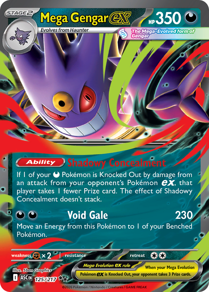 125 Mega Gengar ex - Ascended Heroes | Pokémon TCG