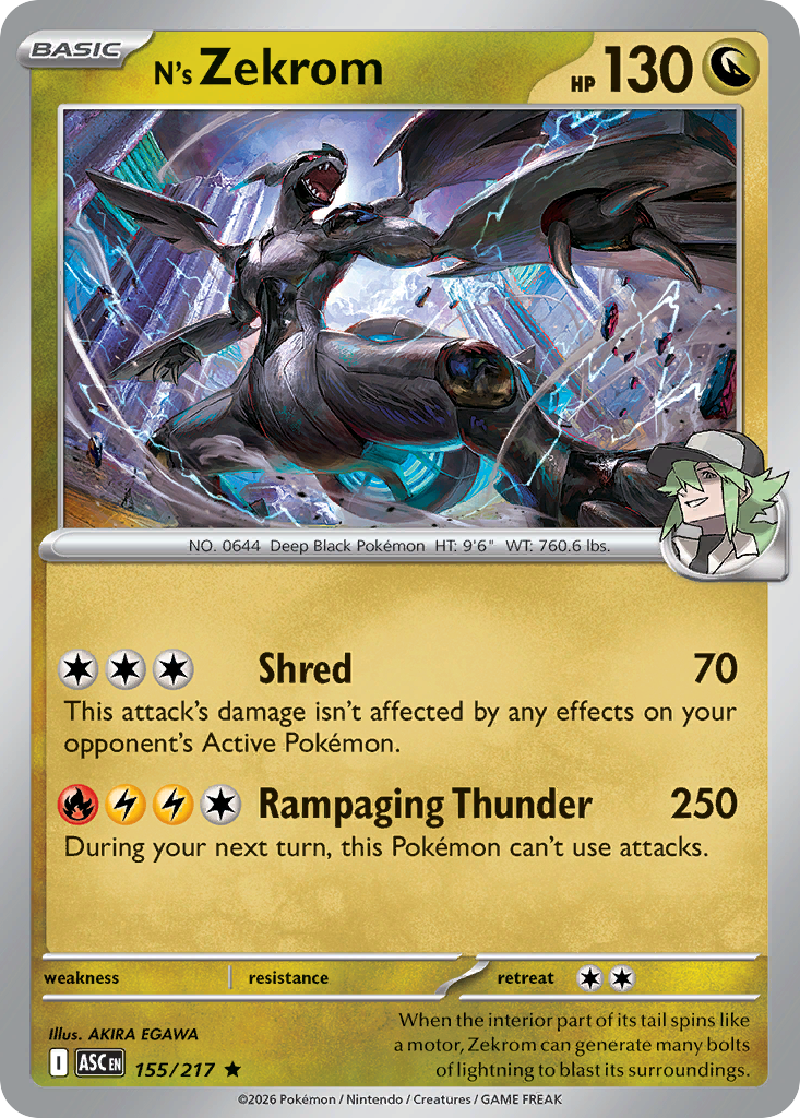 155 N's Zekrom - Ascended Heroes | Pokémon TCG