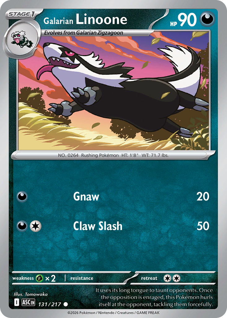 131 Galarian Linoone - Ascended Heroes | Pokémon TCG