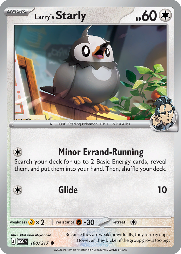 168 Larry's Starly - Ascended Heroes | Pokémon TCG