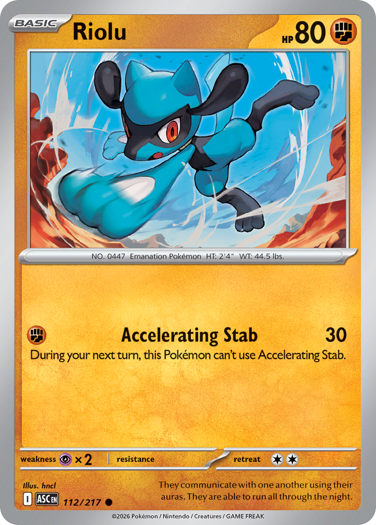 112 Riolu - Ascended Heroes | Pokémon TCG