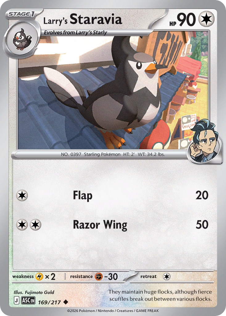 169 Larry's Staravia - Ascended Heroes | Pokémon TCG