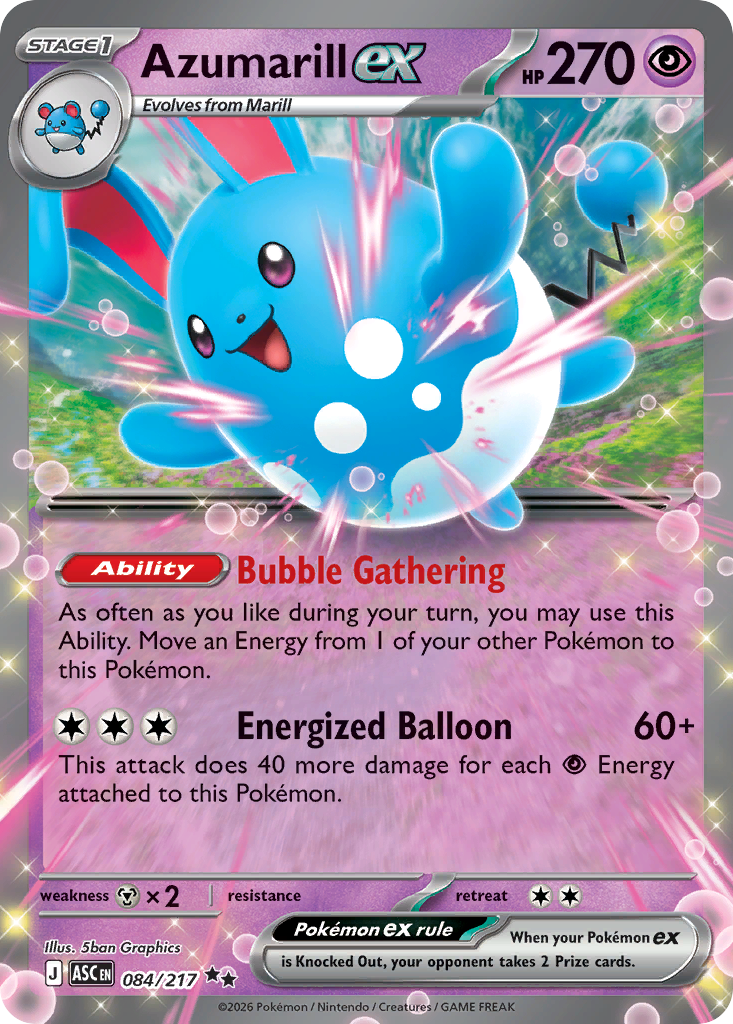 084 Azumarill ex - Ascended Heroes | Pokémon TCG