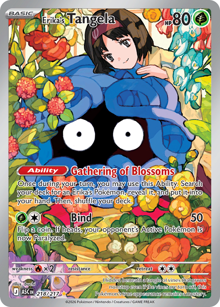 218 Erika's Tangela - Ascended Heroes | Pokémon TCG