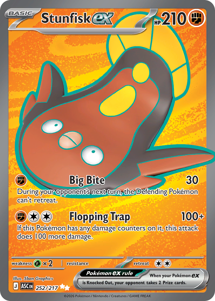 252 Stunfisk ex - Ascended Heroes | Pokémon TCG
