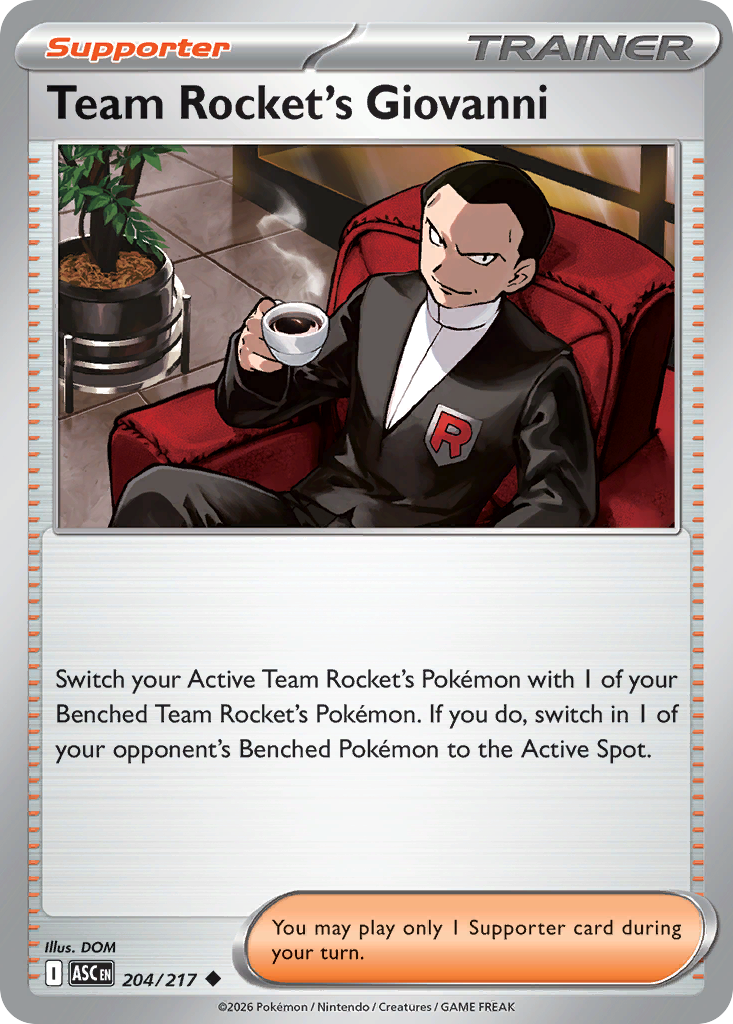 204 Team Rocket's Giovanni - Ascended Heroes | Pokémon TCG