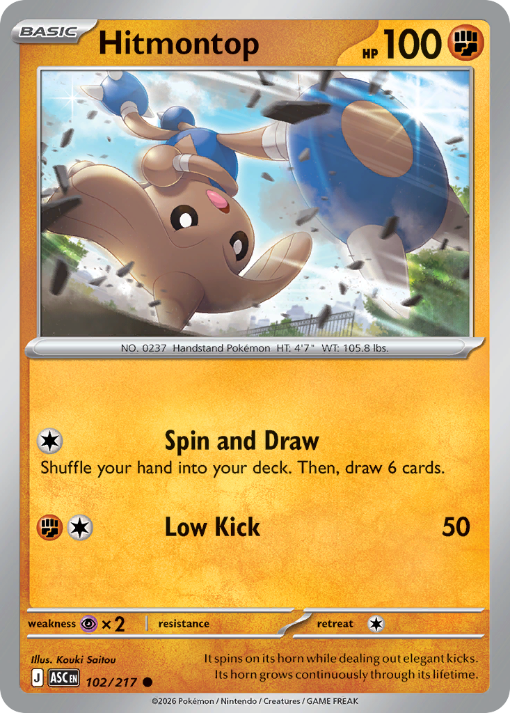 102 Hitmontop - Ascended Heroes | Pokémon TCG
