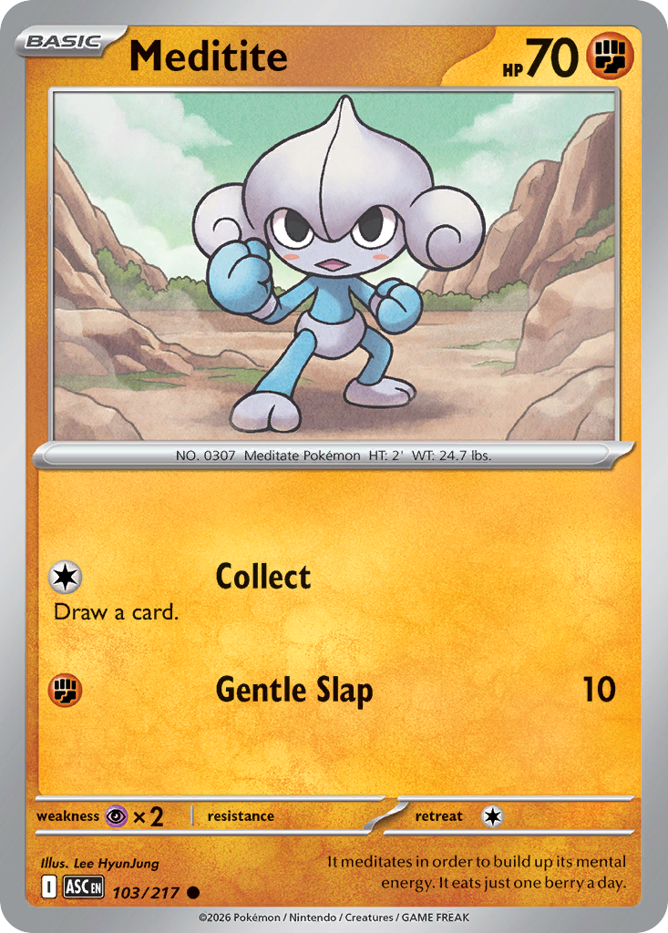 103 Meditite - Ascended Heroes | Pokémon TCG