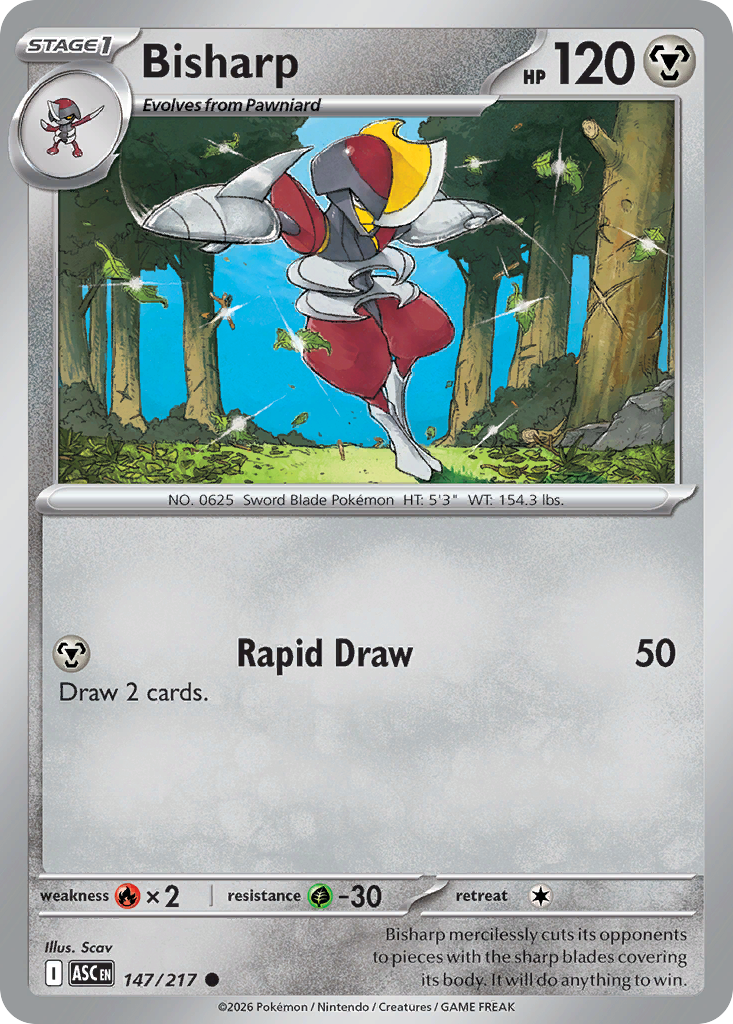 147 Bisharp - Ascended Heroes | Pokémon TCG