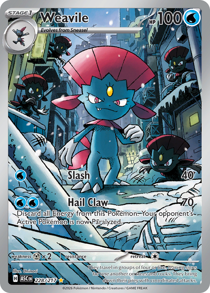 228 Weavile - Ascended Heroes | Pokémon TCG