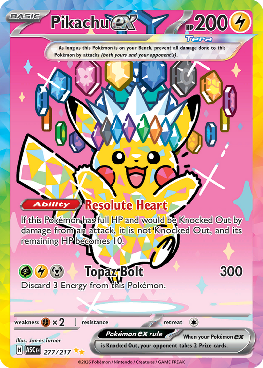 277 Pikachu ex - Ascended Heroes | Pokémon TCG