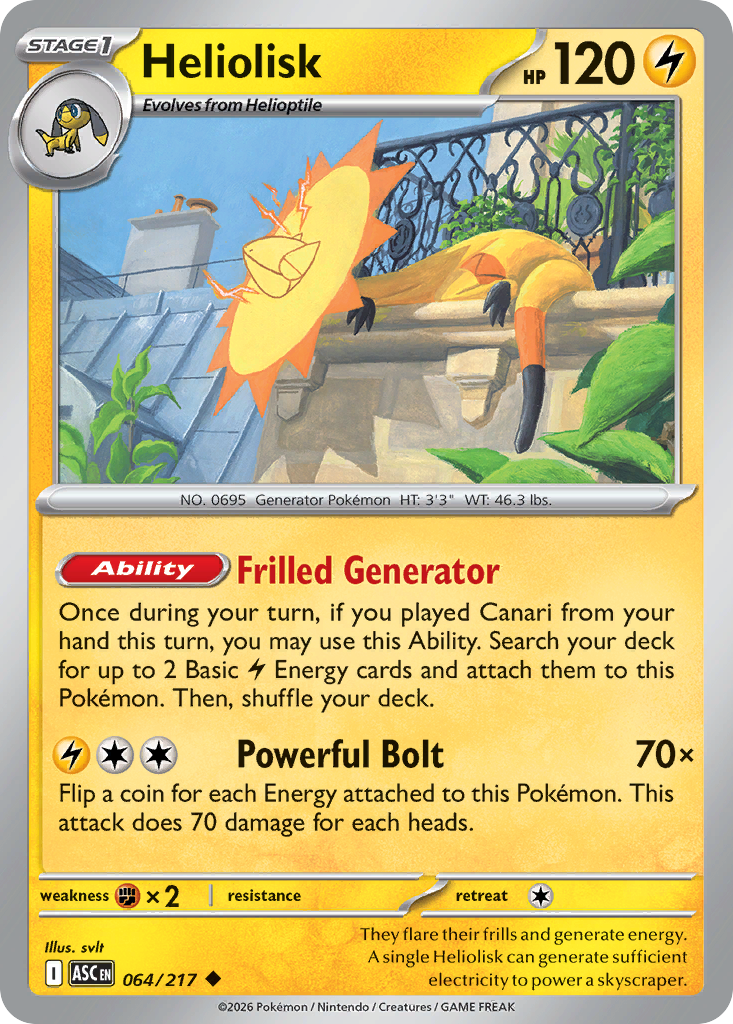 064 Heliolisk - Ascended Heroes | Pokémon TCG