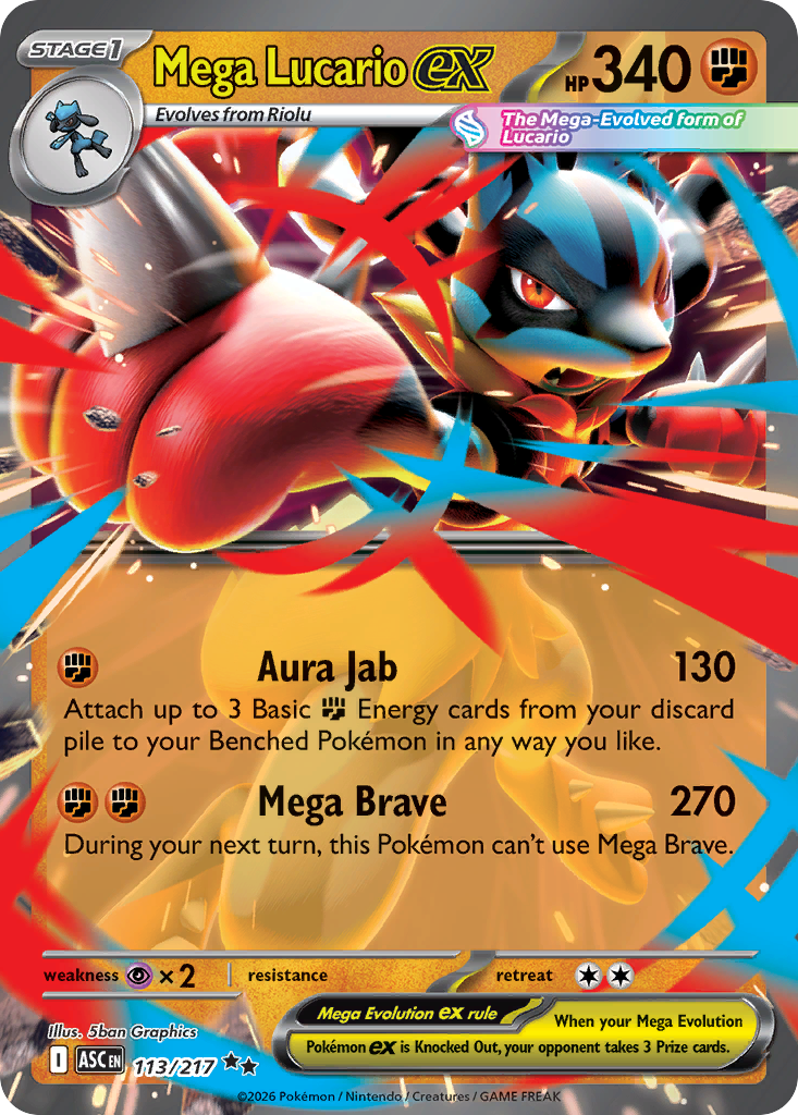 113 Mega Lucario ex - Ascended Heroes | Pokémon TCG