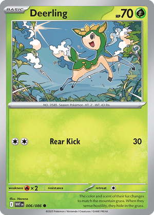 006/086 - White Flare - Deerling (Reverse Holo)