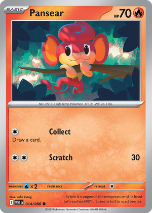 014/086 -  White Flare - Pansear (Reverse Holo)