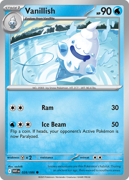 028/086 -  White Flare - Vanillish (Master Ball)